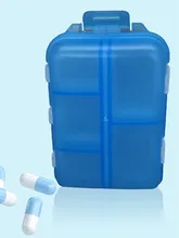  Tcare Travel Pill Organizer Moisture Proof Pills Box For Pocket Purse Daily Pill Case Portable Medicine Vitamin Holder Container 
