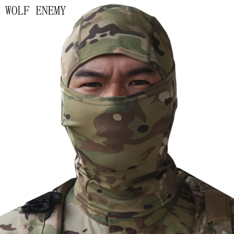 Hot Multicam Tropic Quick-dry Nijia Balaclava/ MTP Full Face Soft Skullies & Beanies Hunting Caps