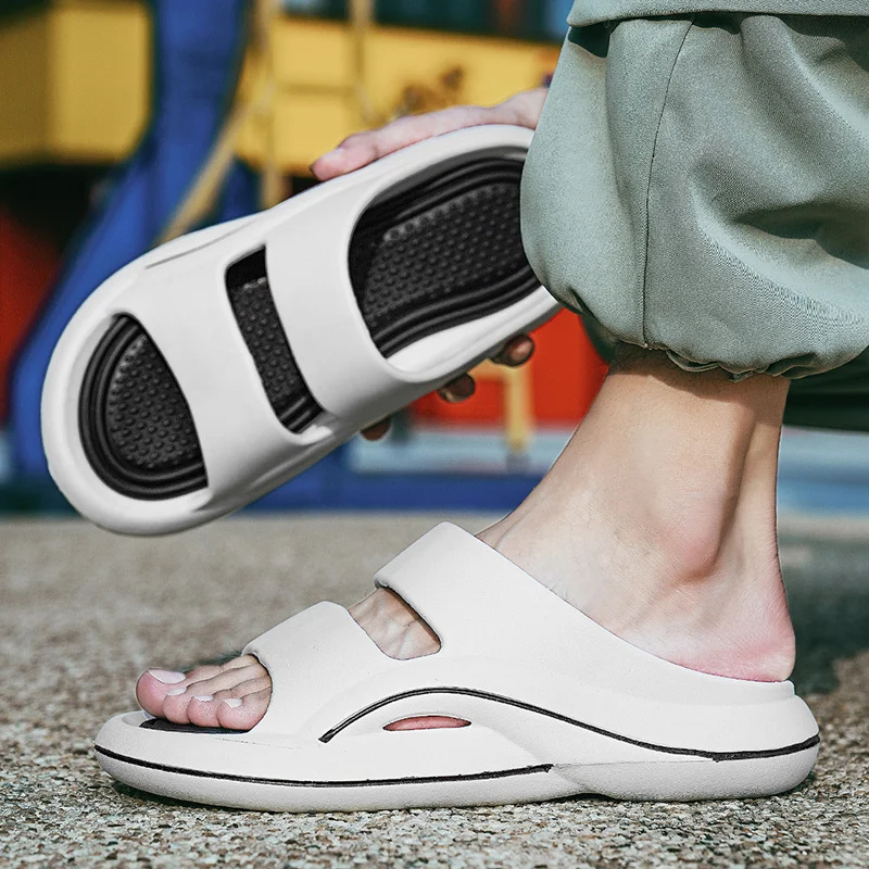Slip Slippers for Men Non-Slip Soft Foam Sliders With Thick Sole Slip Comfy Slipper for Indoor Outdoor_voghion.com