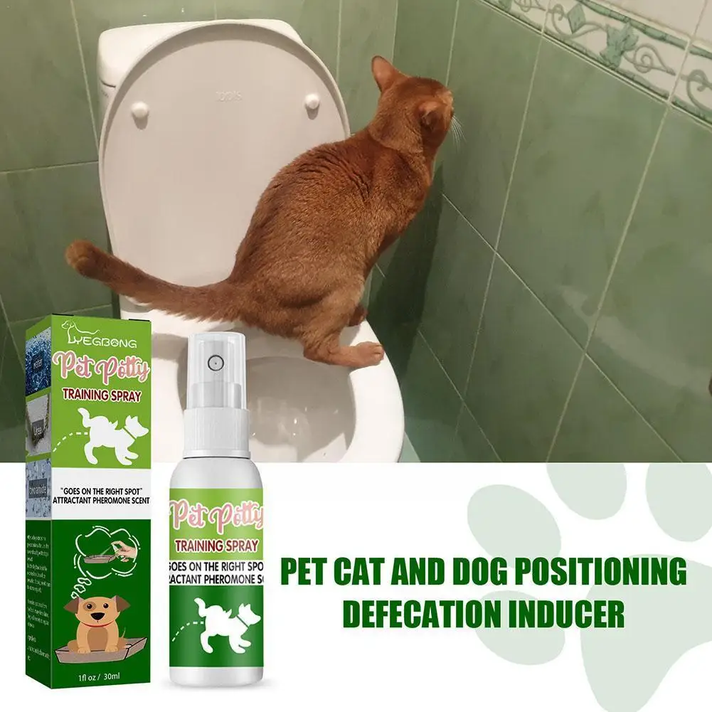 

30ml Pet Toilet Training Spray Inducer Dog Poops Cat Defecation Training Location Positioning Indoor Puppy Spray Pet Stool J1Q0