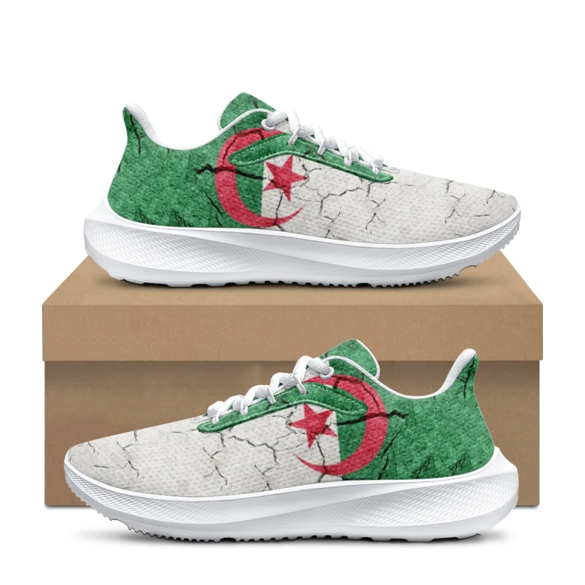 Vintage Argentina Flag Designer Ladies Sneakers Shock Absorbing Breathable Outdoor Running Shoes Fashion Casual Walking Shoes