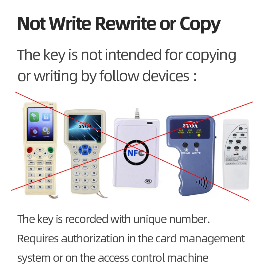 100pcs RFID Keyfobs Access Card
