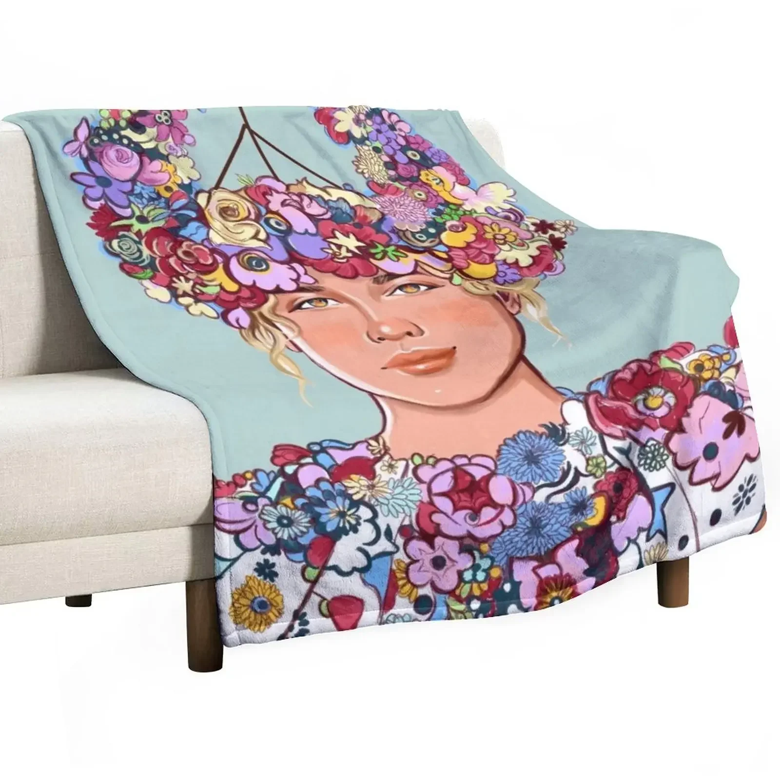 

Midsommar Throw Blanket Decorative Sofa Sleeping Bag Summer Beddings Blankets