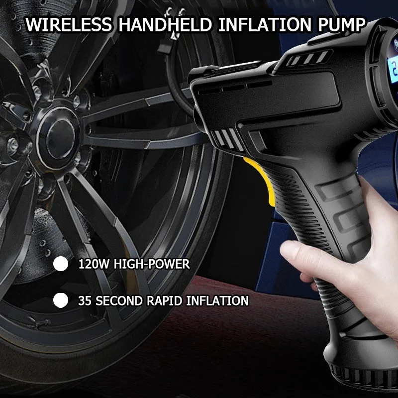 Wireless charging car handheld smart home car electric portable tire air pump burst air pump