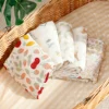 Elinfant New Arrival Bamboo Cotton Muslin Swaddle Blankets,100% Cotton Soft Cozy Receiving Blankets Baby Swaddle Wrap 4