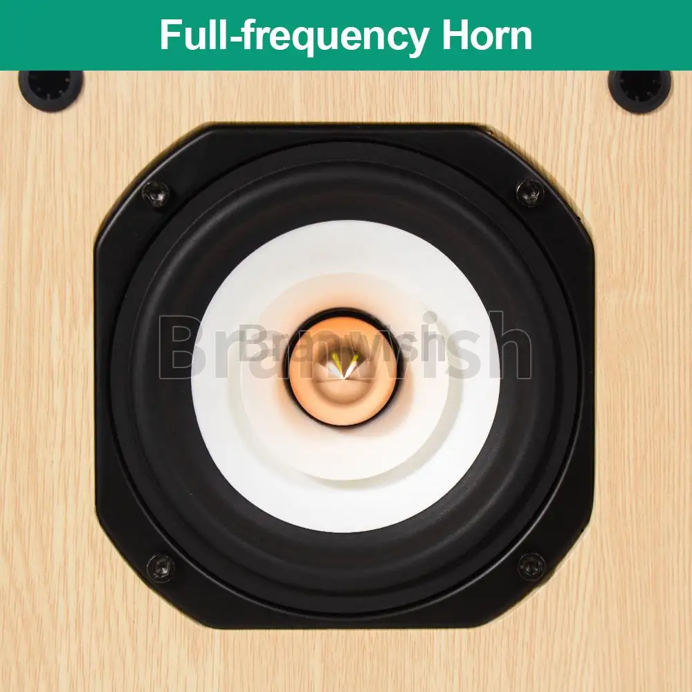 4 Inch 25-50W Full Range Speaker 4/8Ohm Birch Wood Speaker Q401 Passive Bookshelf Pair Box 84Hz-20KHz