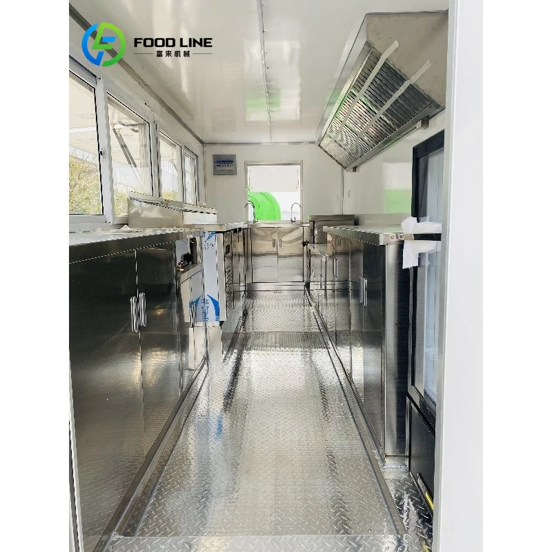 Attrezzatura per catering completa da 12 piedi Carrello per alimenti Carrello per alimenti per hot dog Rimorchio per alimenti personalizzato USA con attrezzatura da cucina completa per ristorante - immagine 6