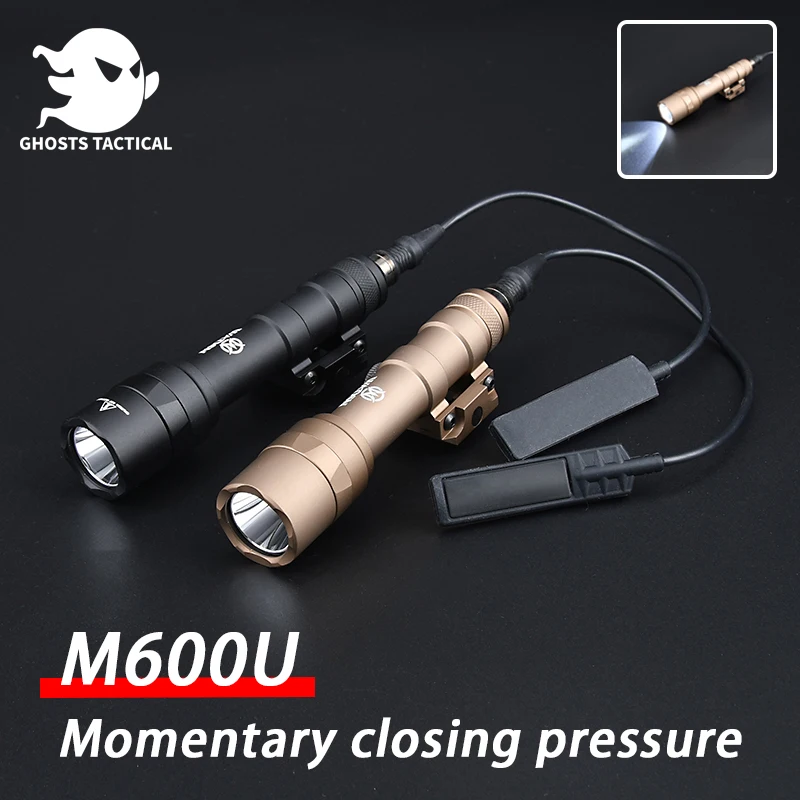 

Airsoft Surefir M600 M600U Tactical With SF Switch Powerful Flashlight Hunting Weapon Gun Rifle Arma Light Outdoor Spotlight
