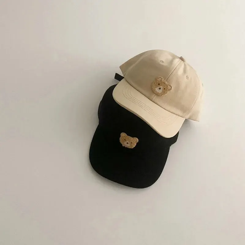 Cute Bear Design on Kids Baseball Cap