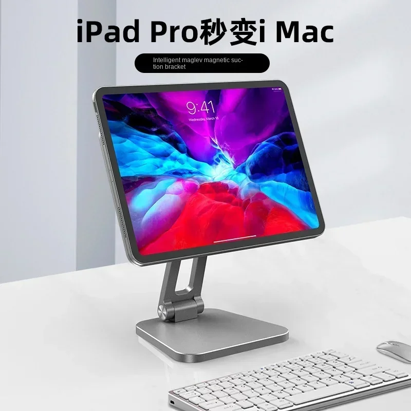 Suporte Magnético Rotativo para Apple Ipad Pro Suporte de Metal Ímã Ângulo Ajustável Suporte Desktop Ipad Pro Air 11 in 12 in - Imagem 6