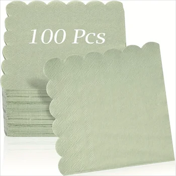 Scalloped Cocktail Napkins 1
