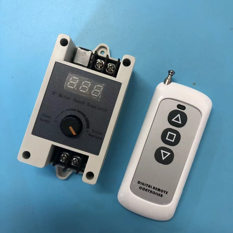 DC 12V 24V PWM stepless speed control switch 5A controller wireless remote control DC motor speed controller