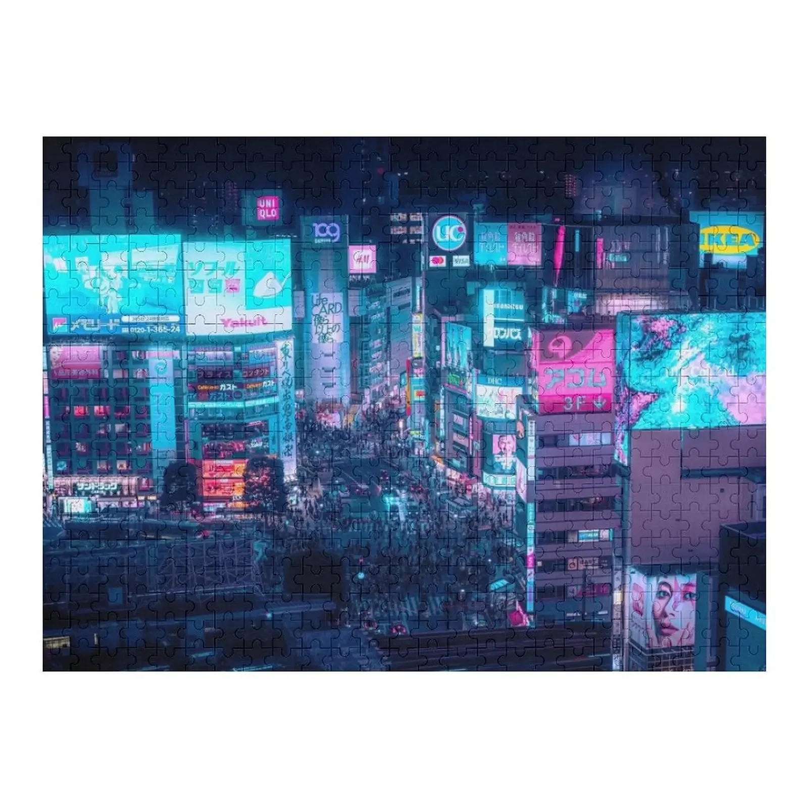 Neo Tokyo - Shibuya Crossing Jigsaw Puzzle Picture Customized Toys For Kids Custom Gifts Personalized Photo Gift Puzzle