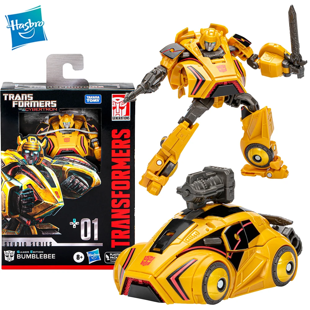 

In Stock Hasbro Transformers Studio Series Deluxe 01 Gamer Edition Bumblebee Brand New Action Collectible Figure Model Toy F7235