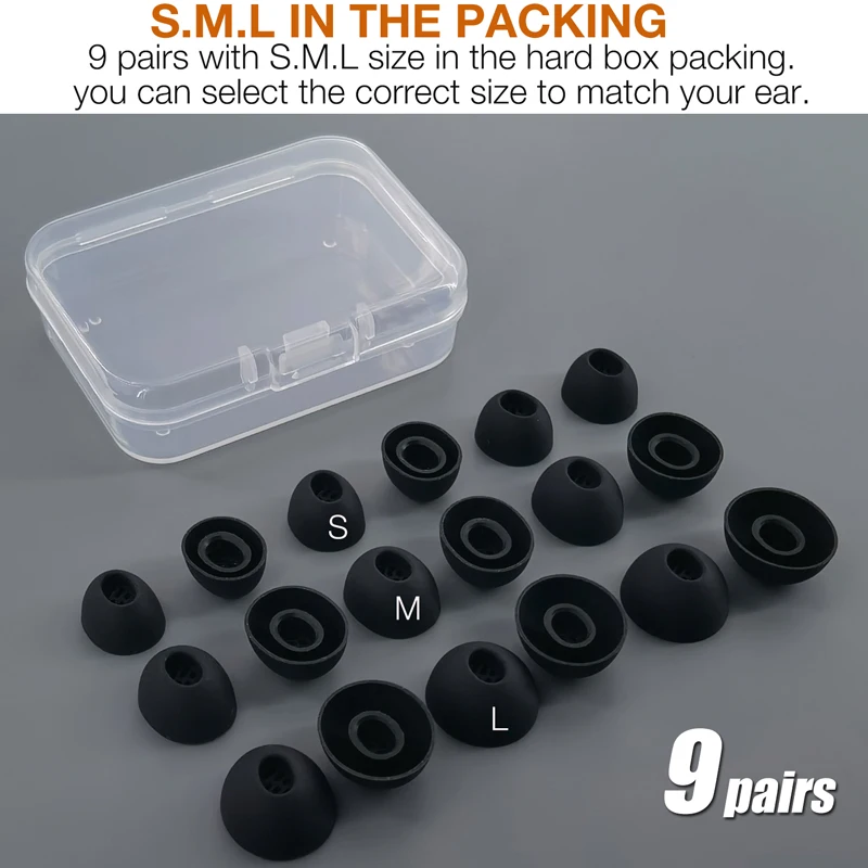 Earbud Tips Compatible with OnePlus Buds 4/Buds 3/Buds Pro 3/Buds Pro 2/Nord Buds 3/Nord Buds 3 Pro Earbuds Eartips