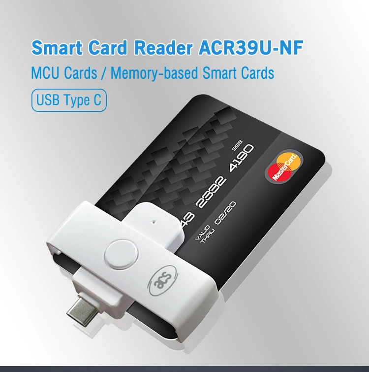 

Карманные смарт-контакты от производителя бренда ACS, IC ISO7816, чип памяти USB Type-C, кардридер, Android Window, Бесплатная система конфигурации