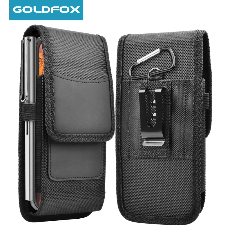 Multi-Function Belt Clip Phone Holster with Wallet and Card Holder – Premium Nylon Pouch
