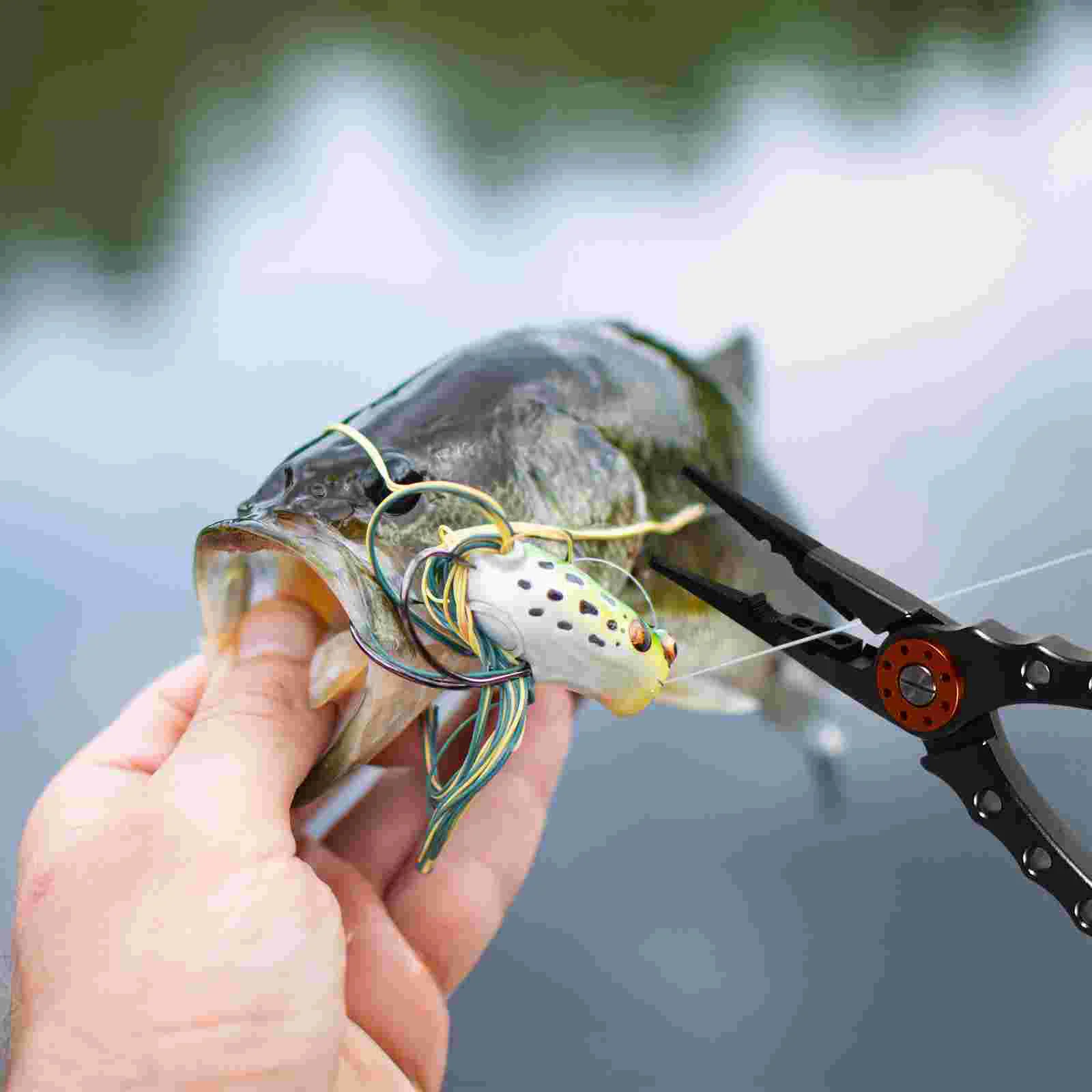 

Fishing Plier Aluminium Alloy Hook Remover Braid Fishing Tackle Tool