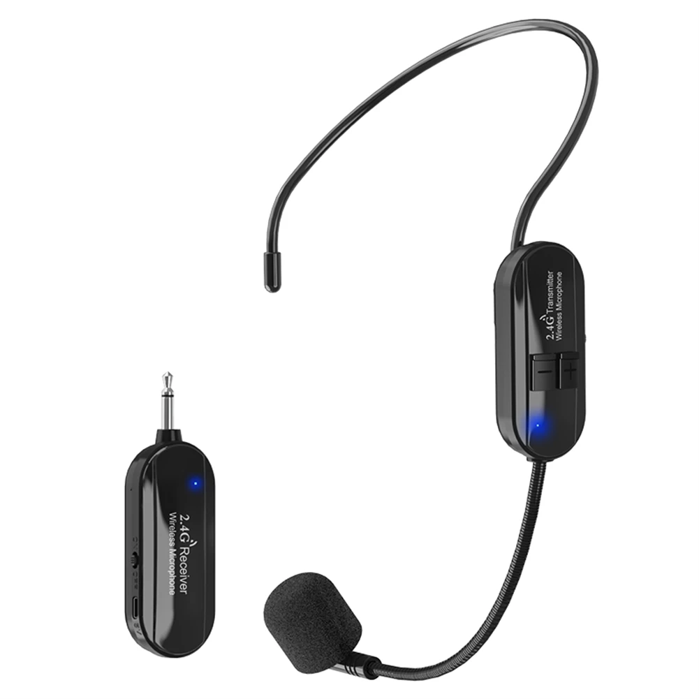 2.4G wireless microphone Wireless Microphone Headset Mic For Voice Amplifier Speaker Karaoke Computer Teaching Meeting Yoga Singing