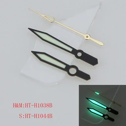 Green Luminous Silver Black Watch Hands for NH Movement Series SKX007 (Black Gold)