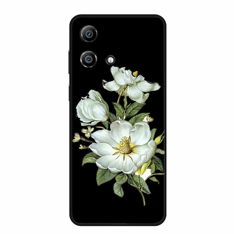 Charming Cartoon Cat Black Silicone Soft Phone Case