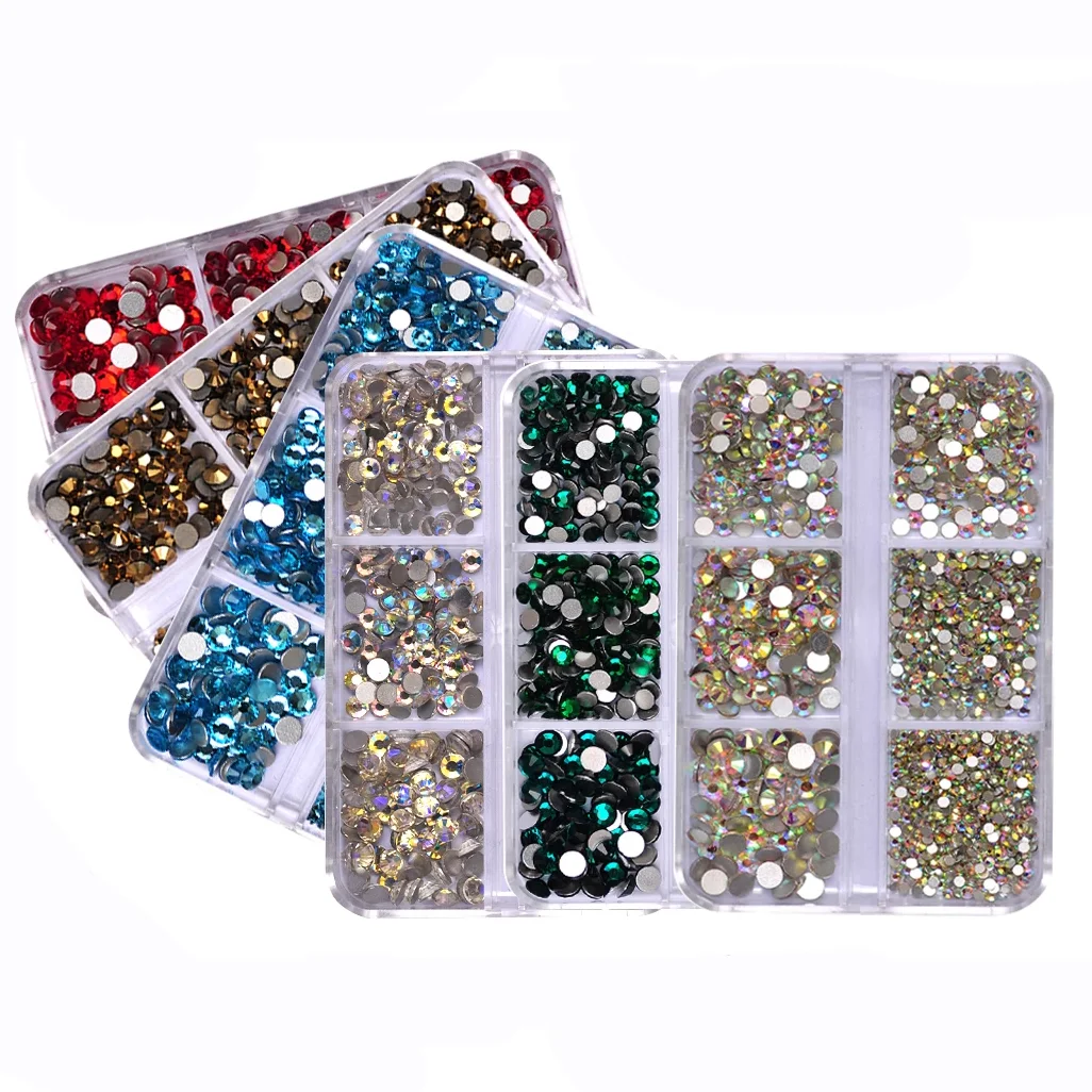Colorful Non-Hotfix Rhinestones - Flatback Decorative Glass Crystals