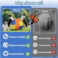 Herding Ball for Dogs with Protective Cover & Pump Interactive Dog Toy To Keep Them Busy for Shepherds Border Collies 6