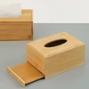 Simplicity Bamboo Tissue Box, Living Room Dining Table Napkin Holder, Home Kitchen Storage Supplies, Rectangular Storage Box 5