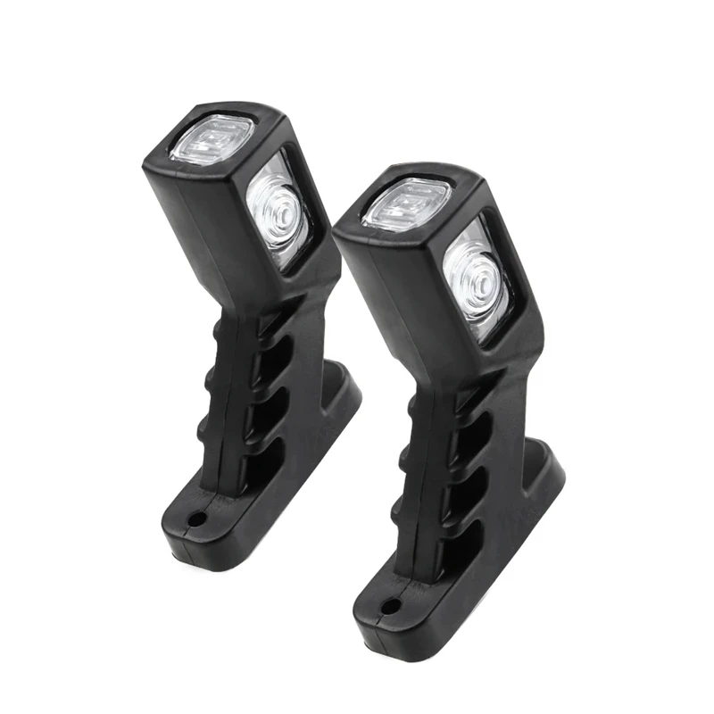 

2 шт., 10-30 в, 4 фонаря для грузовика, прицепа, фургона, фургона, 3 фары, красный, янтарный, белый свет, автомобильный габаритный фонарь