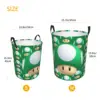 Custom Cartoon Marioed Super Mushroom Laundry Basket Collapsible Clothes Hamper for Nursery Kids Toys Storage Bag 6