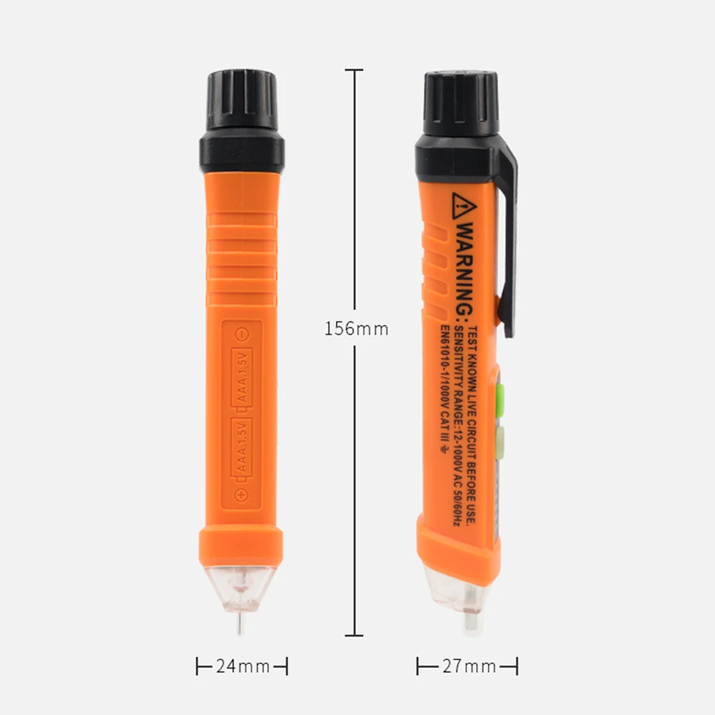 PM8908 C rilevatore di tensione senza contatto AC test di prova matita con indicatore LED e torcia