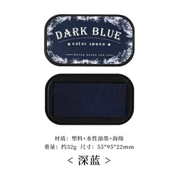 Vibrant Color Space Series Water - Based High - Density Inkpad for Art & Stationery Supplies (Deep blue)