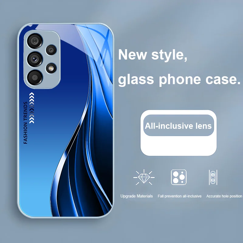 Fashion Trends Green Tempered Glass Phone Case