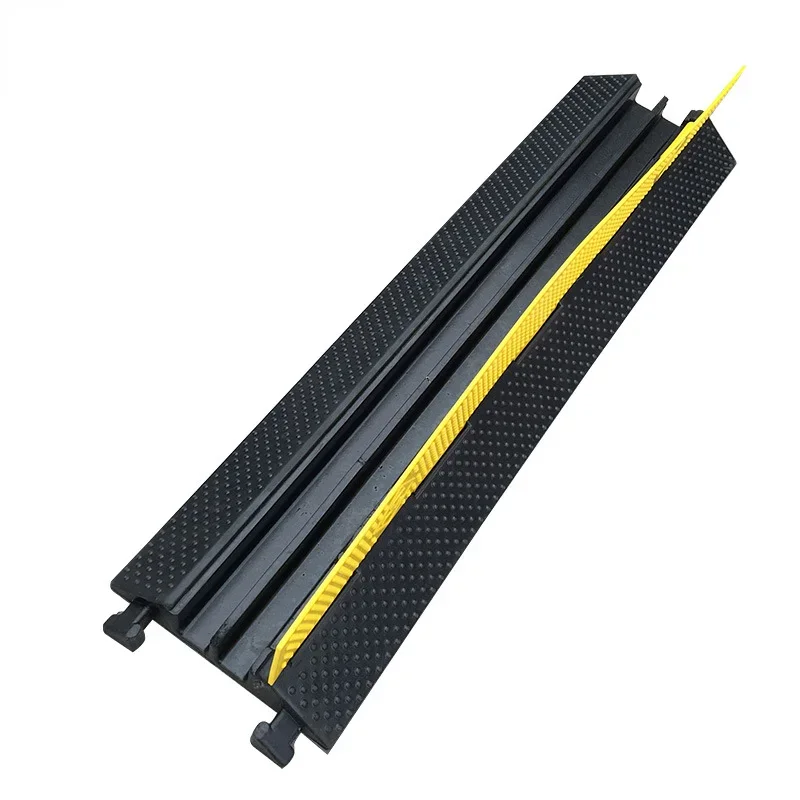 Rubber Trunking Speed Bump Indoor PVC Threading Cable Protection Trunking Outdoor Traffic Wire