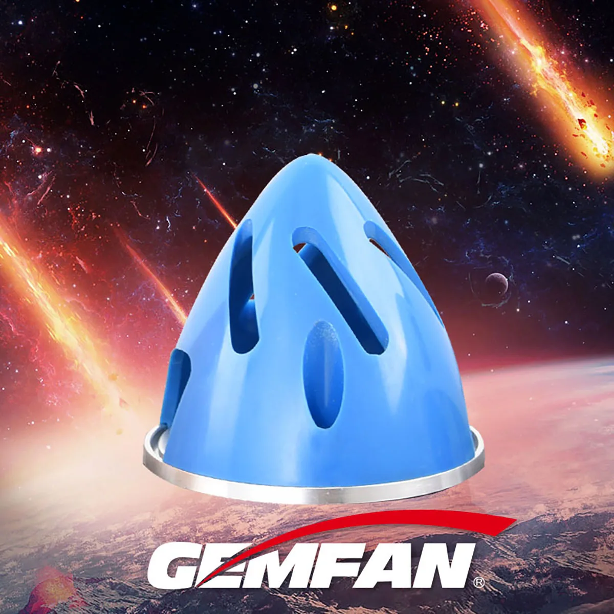 GEMFAN 알루미늄 백플레이트 플라스틱 프로펠러 중공 스피너 51 57 63 70 75mm 고정 날개 평면 페어링 용