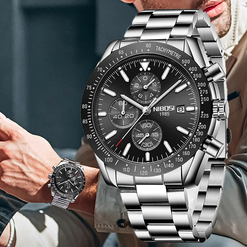 

Новые роскошные часы NIBOSI для мужчин, оригинальные высококачественные мужские кварцевые наручные часы, водонепроницаемые Дизайнерские мужские часы, мужские часы