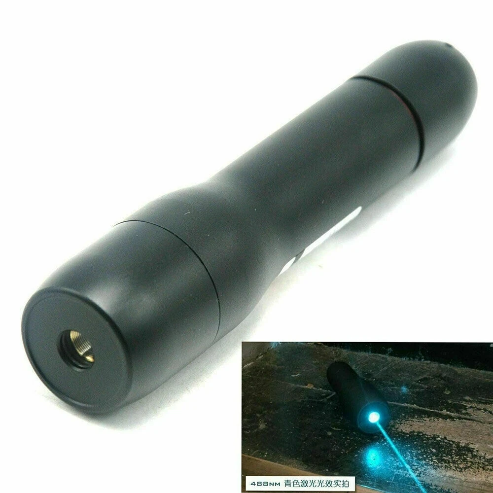 Waterproof 488nm 1mw Cyan-Blue Dot Laser Pointer Focusable Laser Module