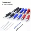 Press Type K35 Ballpoint Pen Set Large Capacity 0.5mm Gel Pen Black/Red/Blue Replaceable Refill Stationery Office Supplies 2