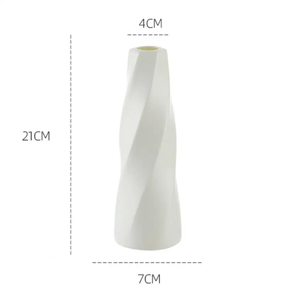 Imitation Ceramic Flower Vase Nordic Style PE Flower Container Floral Vase Concise Decor Vases For Dried Flowers Home Decor 6