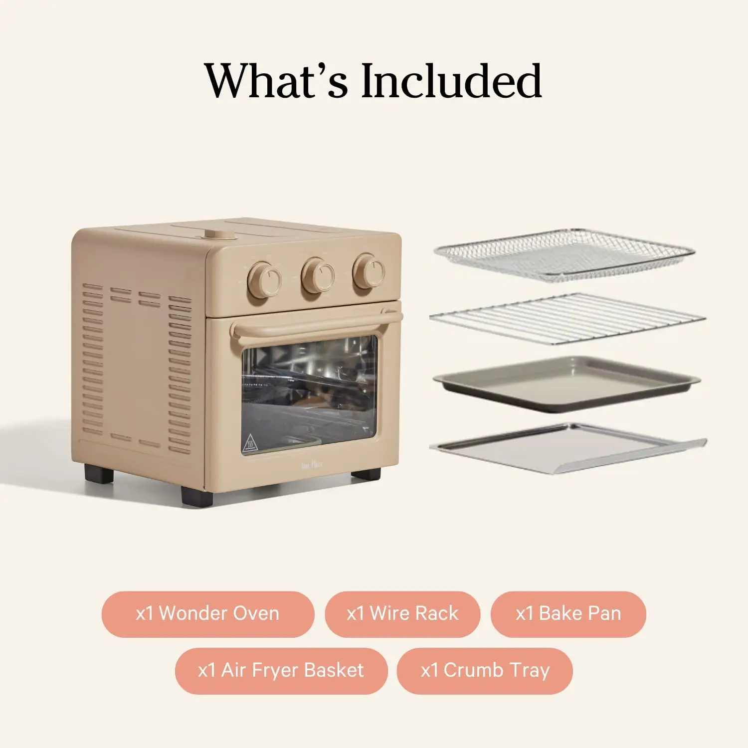 Our Place Wonder Oven | 6-in-1 Air Fryer & Toaster Oven with Steam Infusion | Compact,  Friendly, Fast Preheat, 6