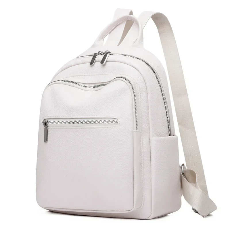New Urban Minimalist Women's PU Backpack Lightweight Travel Backpack High-end Women's Bag Large Capacity Travel Bag Hot Selling 5
