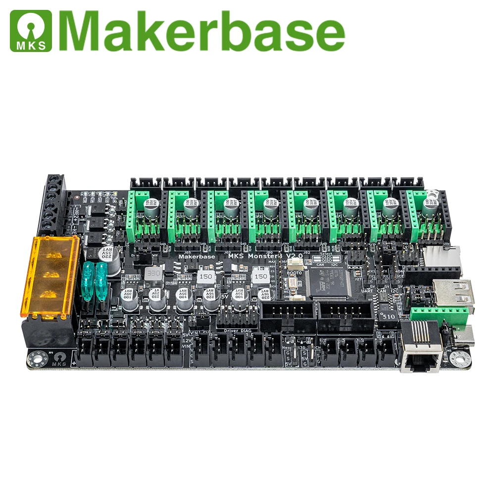 Makerbase-mks Monster8 v2 Cartão de Controle 3d Peças da Impressora Tmc2209 para Voron vs Polvo Aranha 32bit - Imagem 5