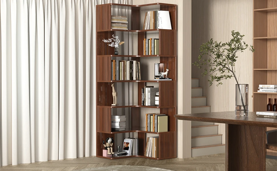 Corner Bookshelf