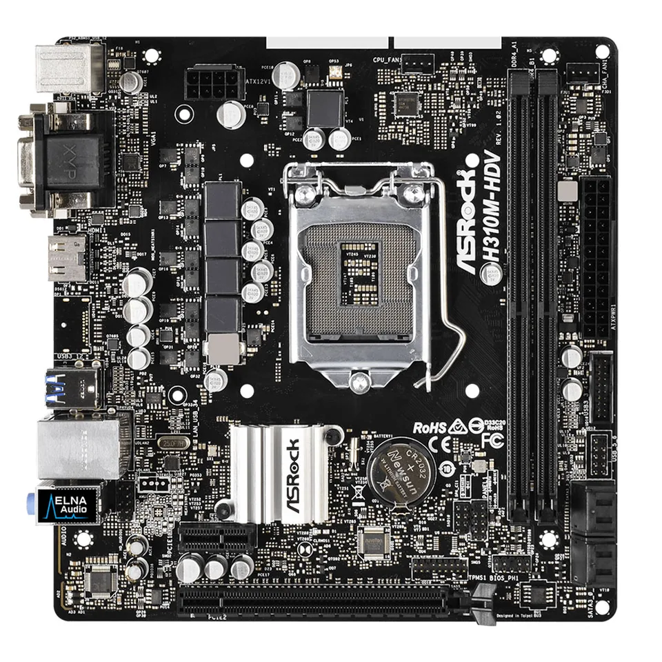 マザーボード ASROCK H310M Intel Core i5 9500 マザーボード ASROCK H310M Intel Core i5 9500