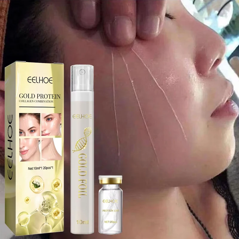Collagen Protein Thread Instant Wrinkle Remover Serum Set Lifting Firming Soluble Absorbable Face Filler Anti-aging Skin Care 2