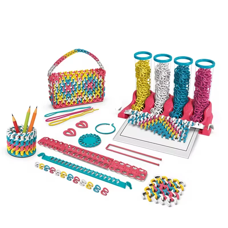 

Creative DIY Weaving Bracelet Bag Scarf Imagination Kids Educational Toys Multiplayer Colorful Girl Manualidades Toy for kid