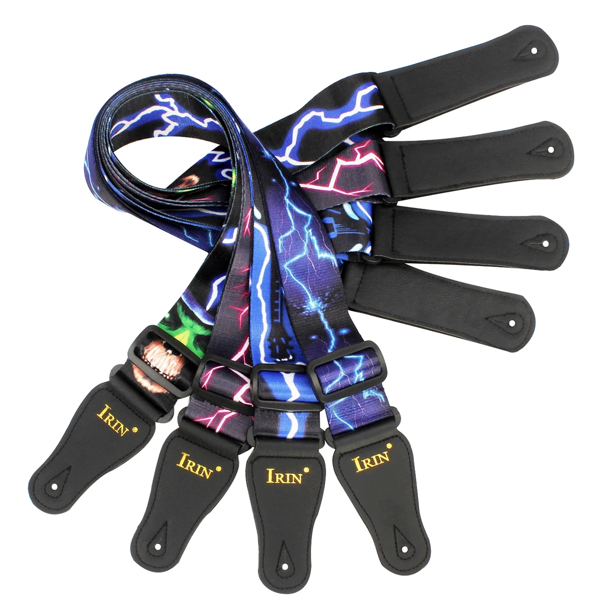 Adjustable Multi-Color Pure Cotton Guitar Strap