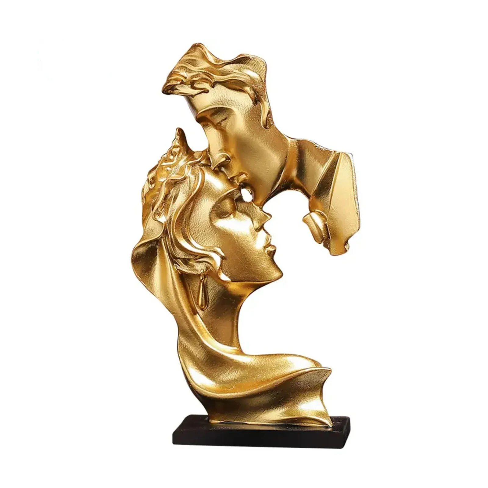 

Mini Resin Crafts Art Modern home decor Lovers Statue Living Room Decoration Luxury Golden Ornaments Home wedding Decor Gift