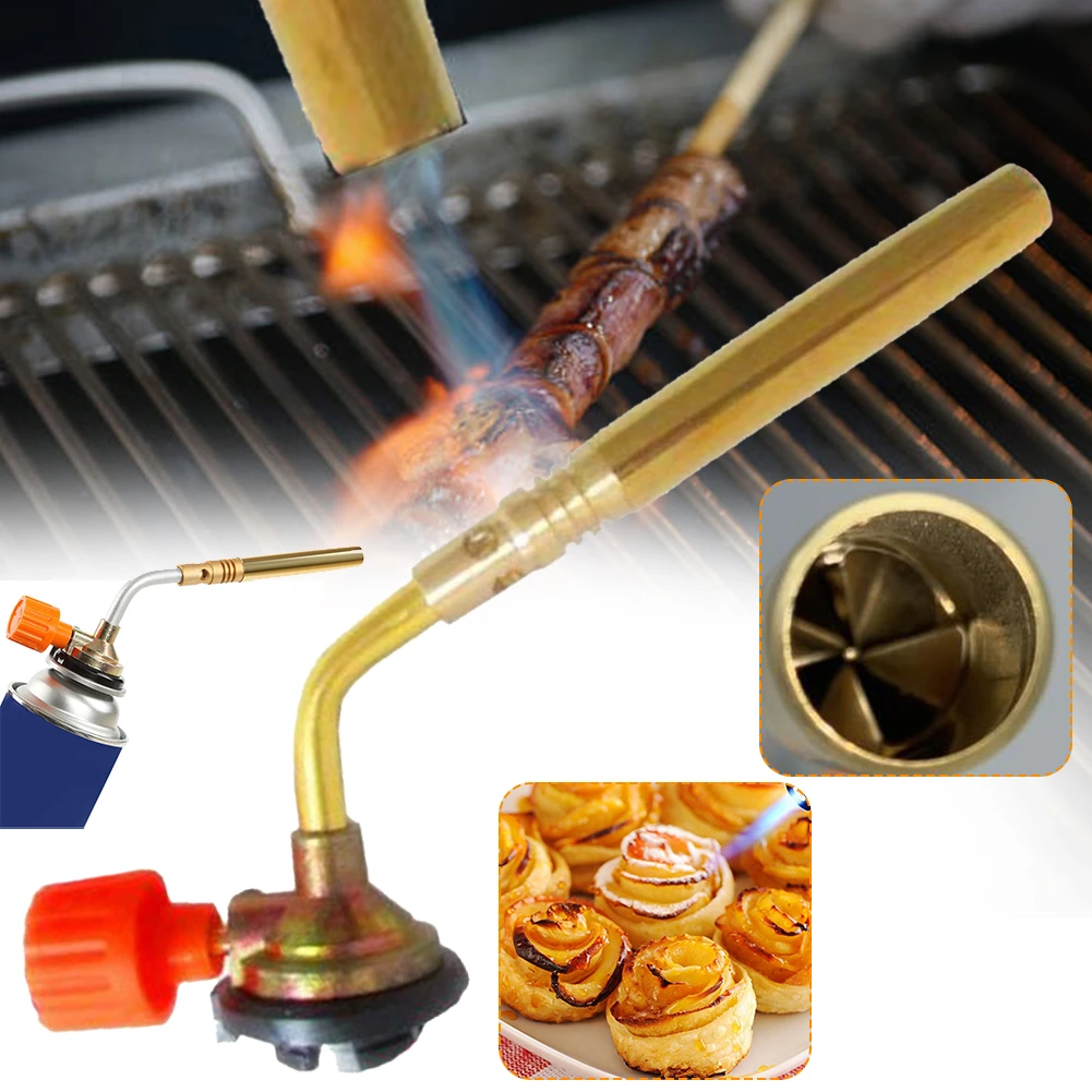Butane Burner Welding Gas Torch Flame Gun Brazing Flamethrower Portable