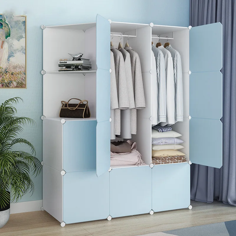 Wardrobe Baby Closet Toddler Organizer Cupboard Mirror Baby Closet Girl Clothes Kids Cabinet Portable Children's Toys Wardrobe